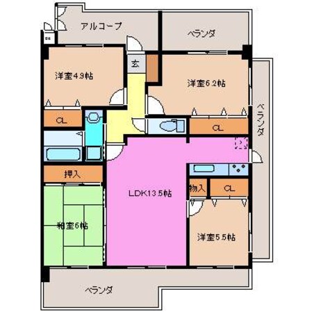 久居駅 徒歩2分 7階の物件間取画像